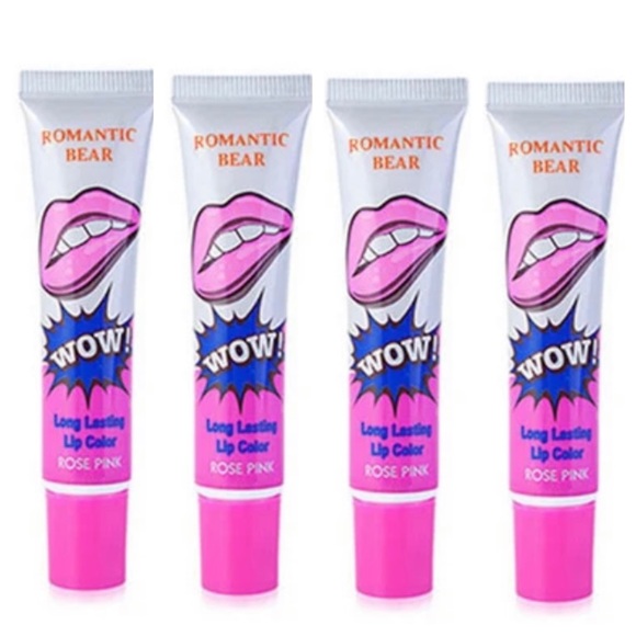💗🌸 Rose Pink Peel Off Liquid Lipstick Waterproof Tear Off Lip Gloss Lip Tint - Picture 1 of 2